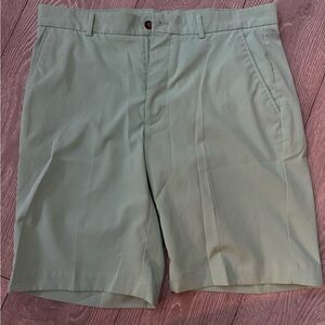 Greg Norman Collection Mint Green Flat Front Shorts